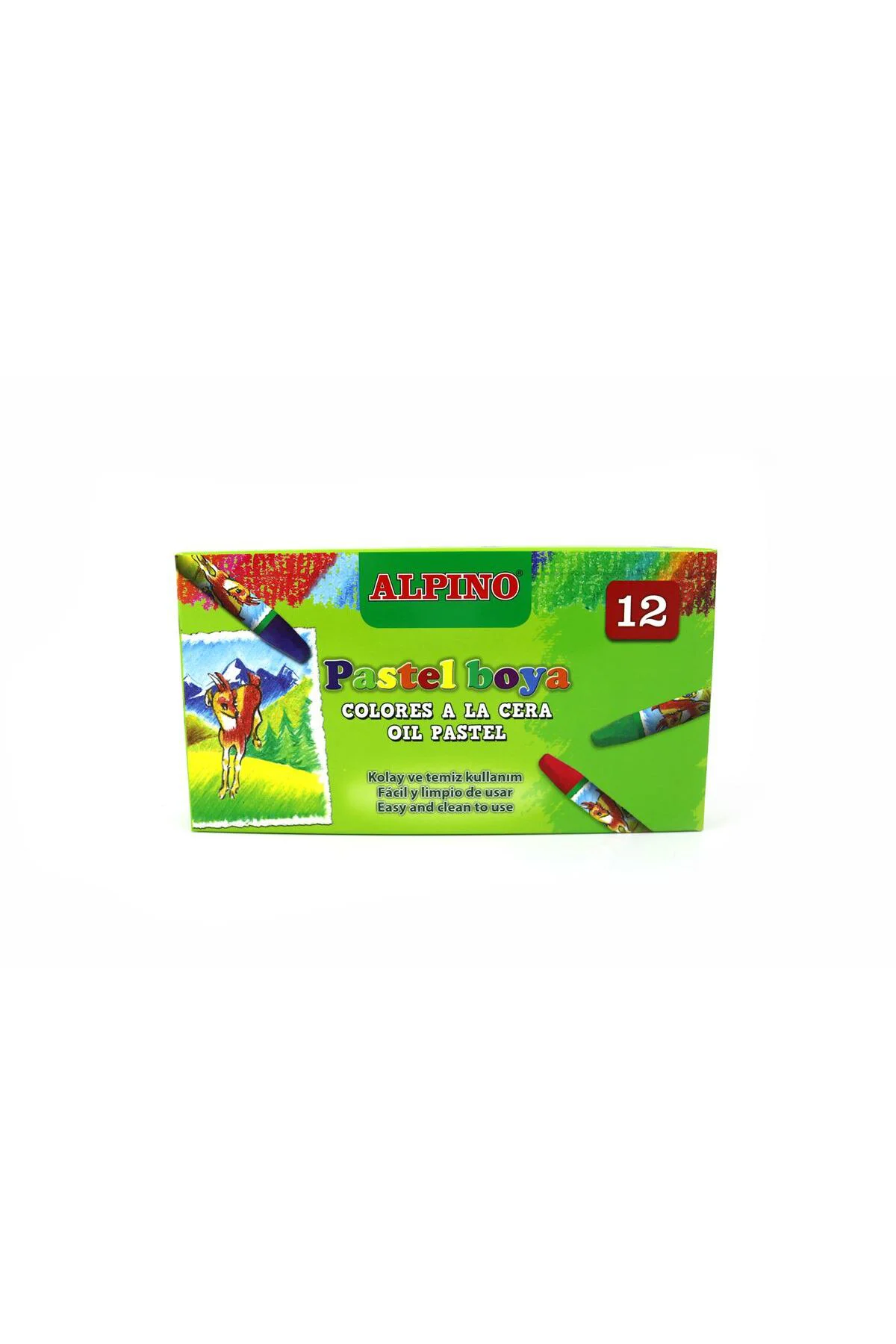 Alpıno 12 Renk Pastel Boya Dc-008299