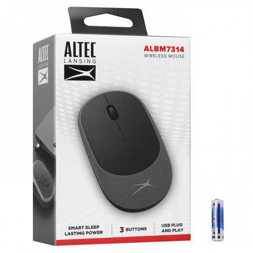 Altec Lansing  Albm7314, Gri-Siyah, 2.4Ghz Usb,  1200Dpi, Kablosuz