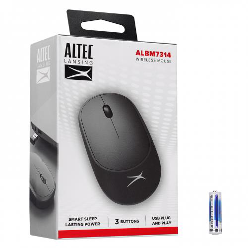 Altec Lansing  Albm7314, Siyah, 2.4Ghz Usb,  1200Dpi, Kablosuz Opt