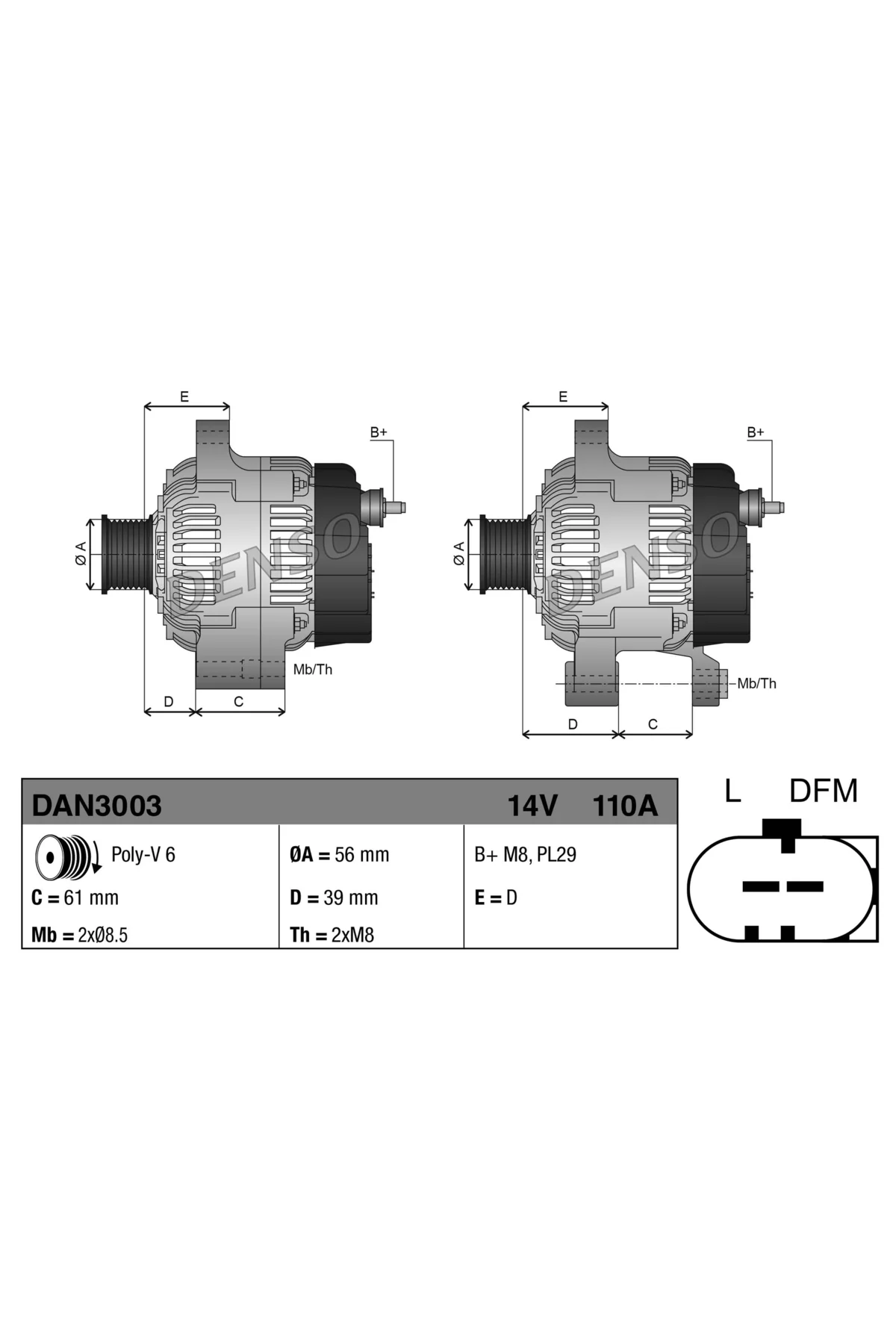 ALTERNATÖR 14V 110 AMPER VW GOLF V PASSAT B6 1.6 - 2.0 BENZİN 2005> Fiyatı, Yorumları ve Özellikleri