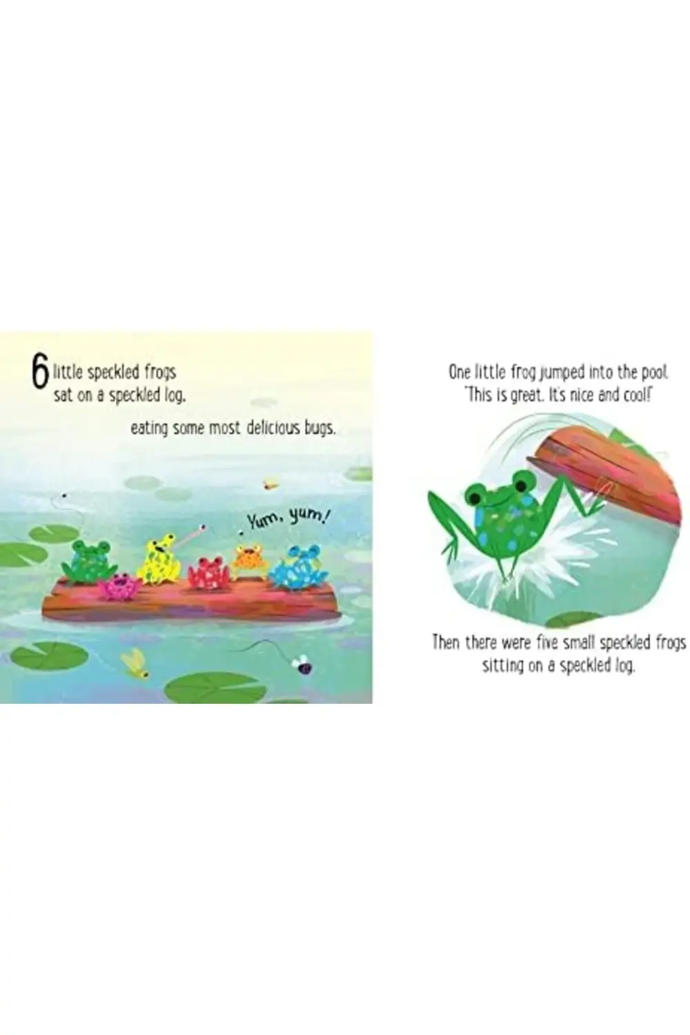 Altı Küçük Benekli Kurbağa (Küçük Tahta Kitapları) 395519