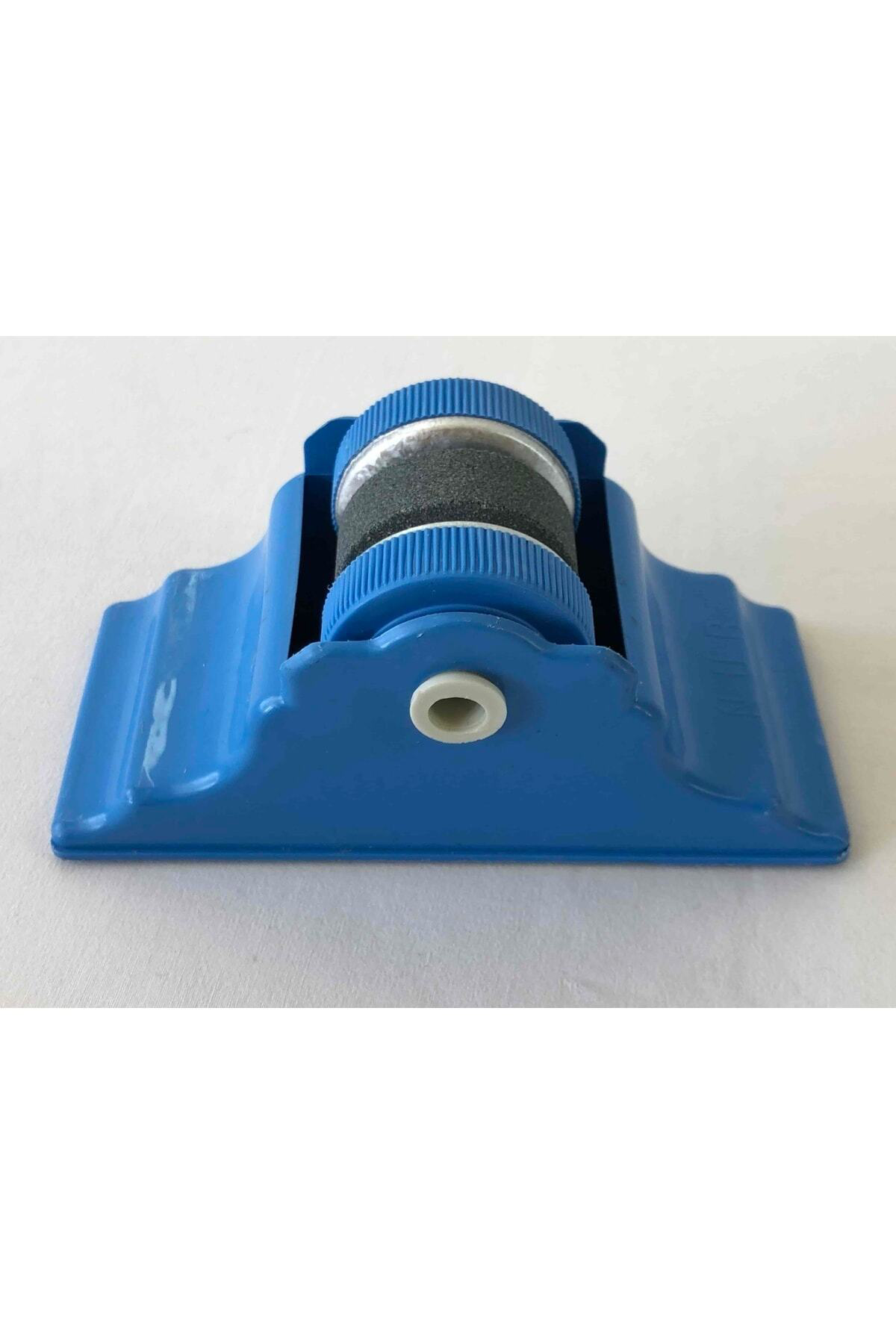 Altı Yapışkanlı Yuvarlak Çift Taraflı Döner Taşlı Bıçak Bileyici 