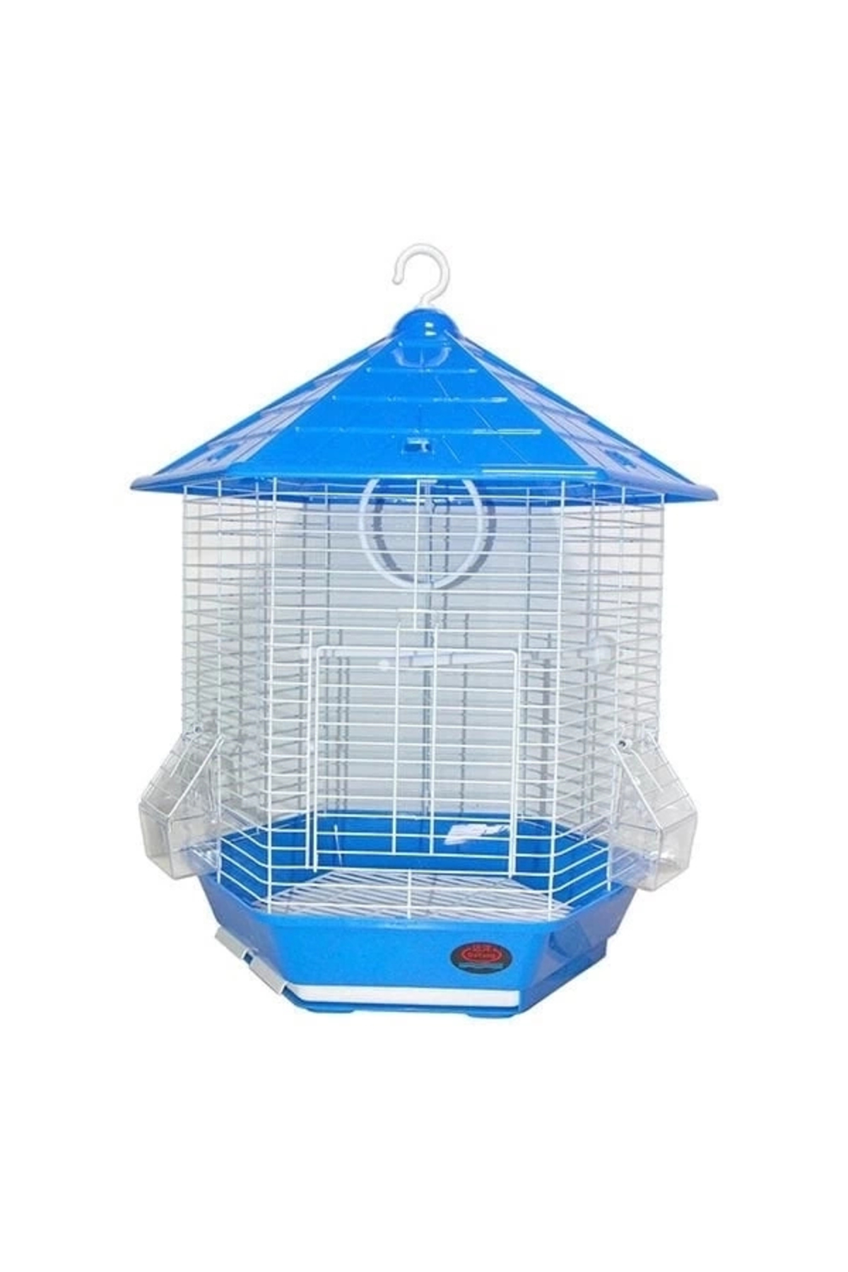 Dayang Altıgen Kuş Kafesi Mavi 44.6X39x53.5 Cm