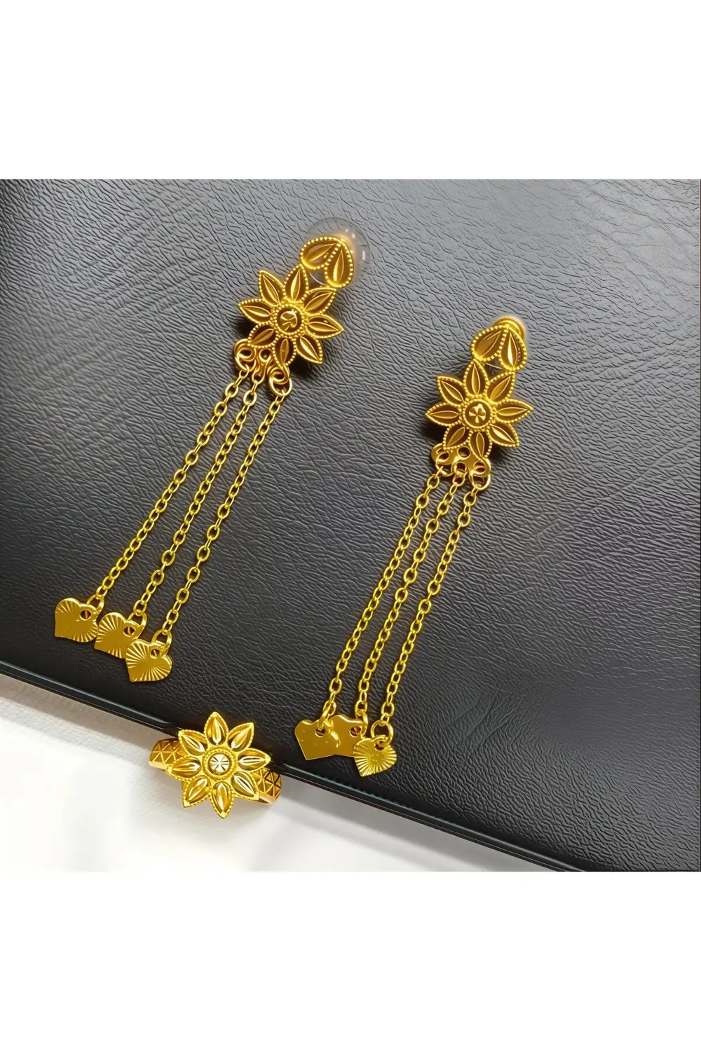 Altın Kaplama 4 parça Şık Kadınlar için Buğday Yaprağı Püskül Kol Altın Kaplama 4 parça Şık Kadınlar için Buğday Yaprağı Püskül Kol