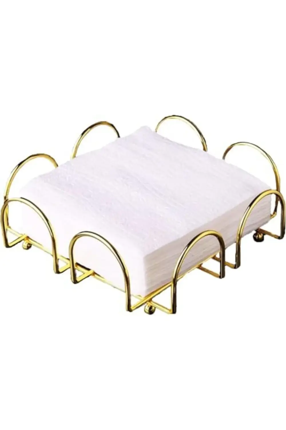 Altın Kaplama Paslanmaz Peçetelik, Çok Renkli, Medium 395519