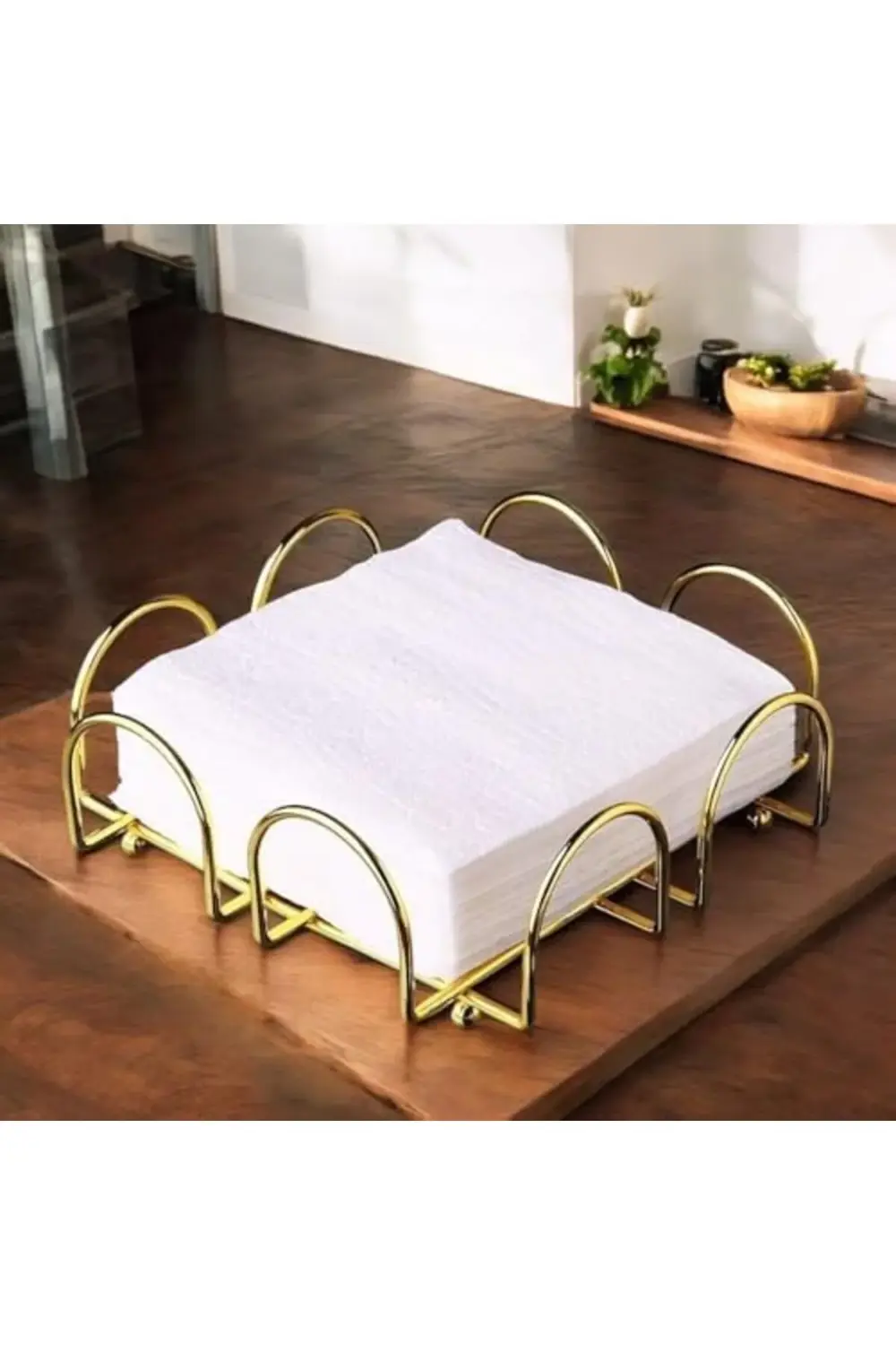 Altın Kaplama Paslanmaz Peçetelik, Çok Renkli, Medium 395519