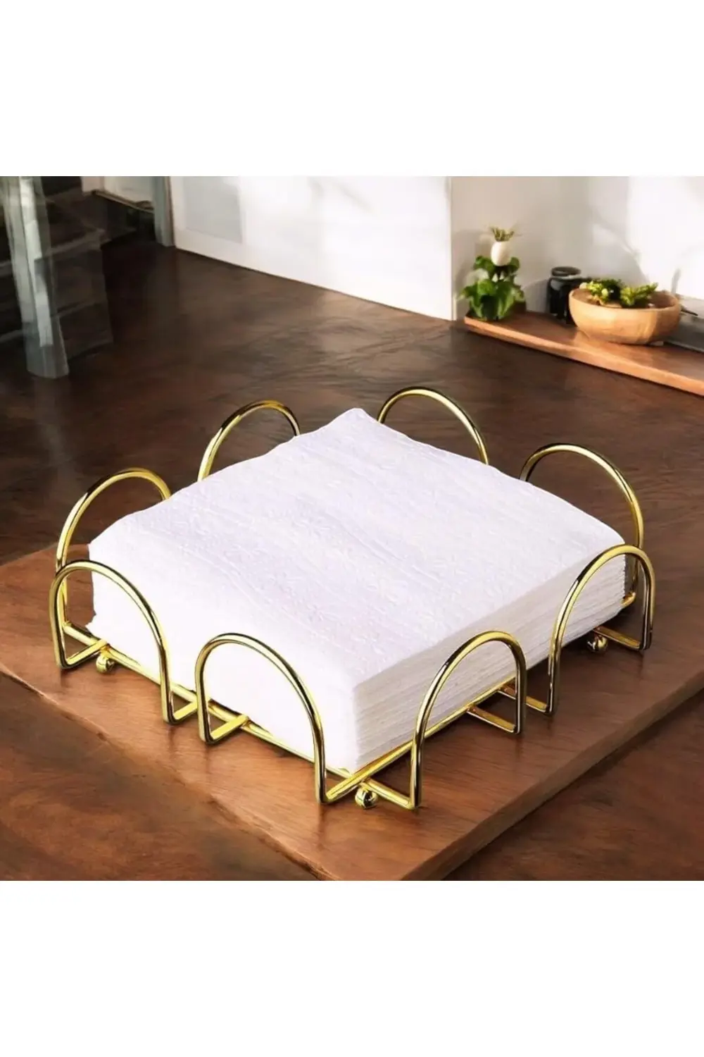 Altın Kaplama Paslanmaz Peçetelik, Çok Renkli, Medium 395519