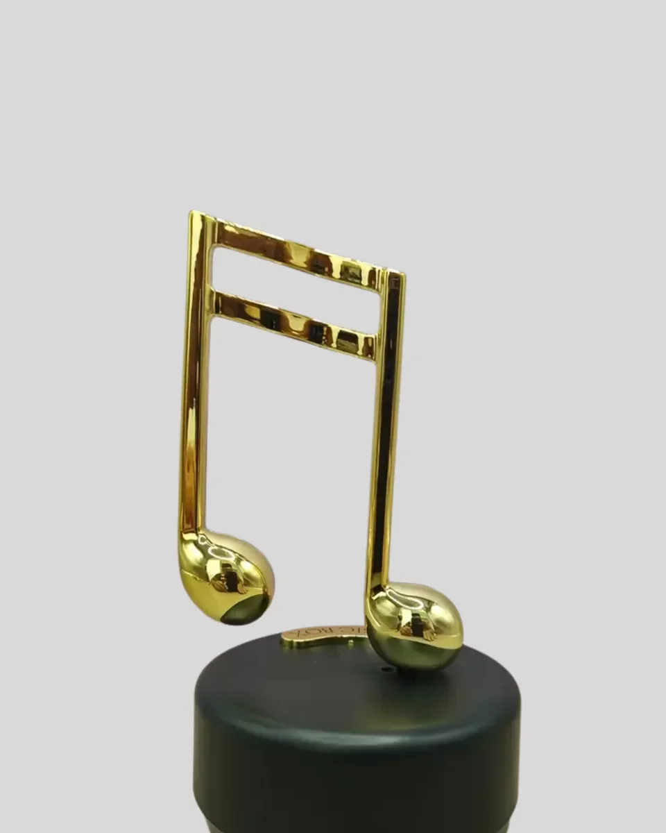 Altın Nota Temalı Müzik Kutusu  Müzikli Hediyelik Yeni Nesil