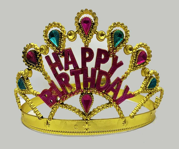 Altın Renk Happy Birthday Yazılı Doğum Günü Tacı 60 cm Altın Renk Happy Birthday Yazılı Doğum Günü Tacı 60 cm
