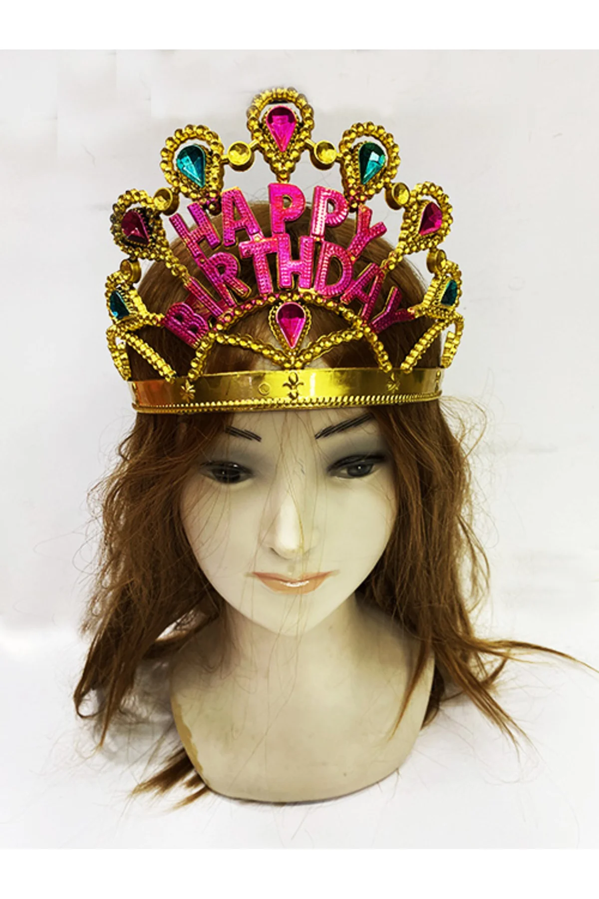 Altın Renk Happy Birthday Yazılı Doğum Günü Tacı 60 cm GO506089Go Altın Renk Happy Birthday Yazılı Doğum Günü Tacı 60 cm GO506089Go