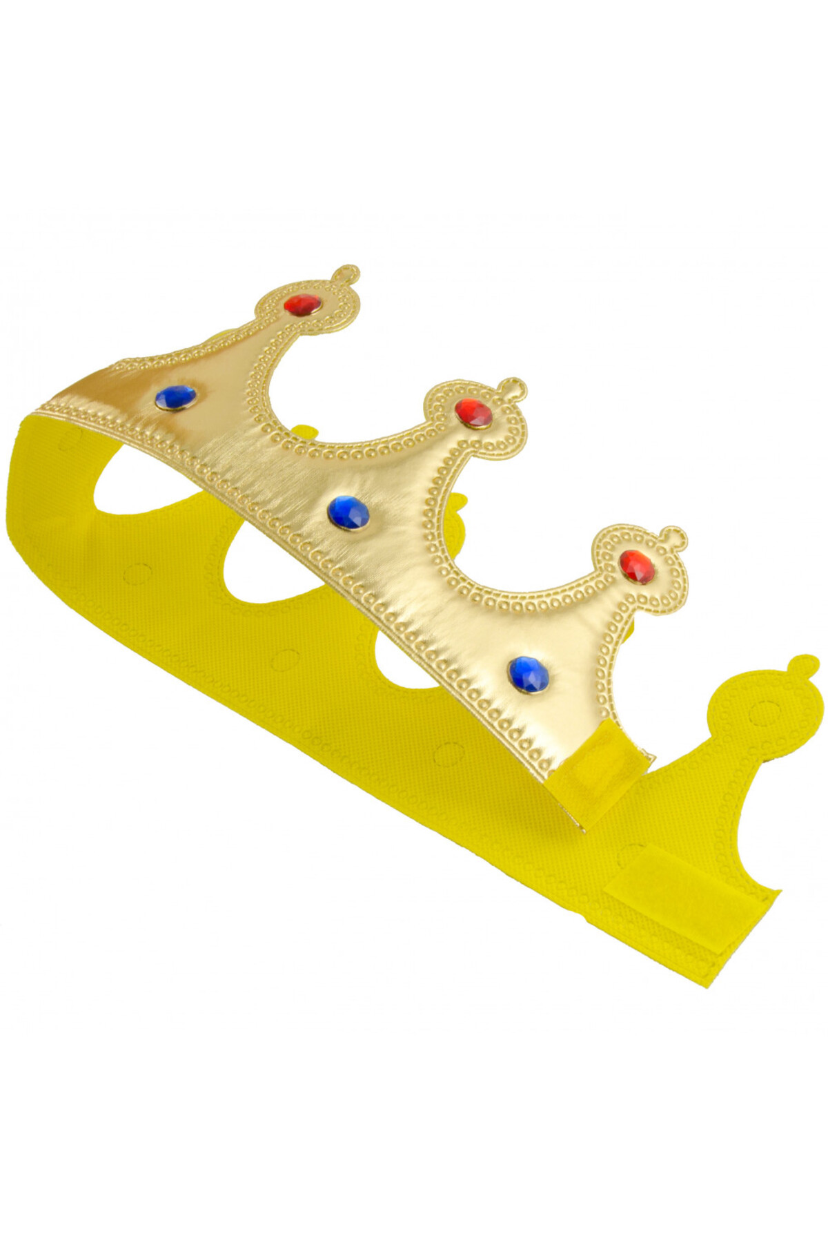 Ok Aksesuar Altın Renk Kumaş Malzemeden İmal Yetişkin Ve Çocuk Kral Tacı 55 C