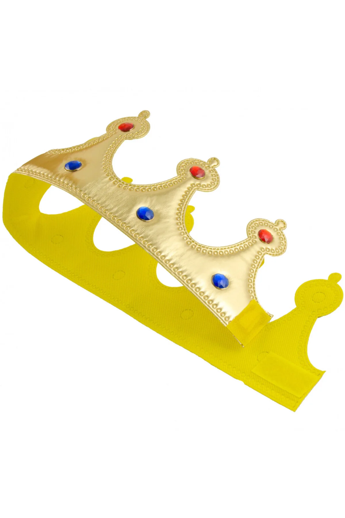 Altın Renk Kumaş Malzemeden İmal Yetişkin ve Çocuk Kral Tacı 55 c