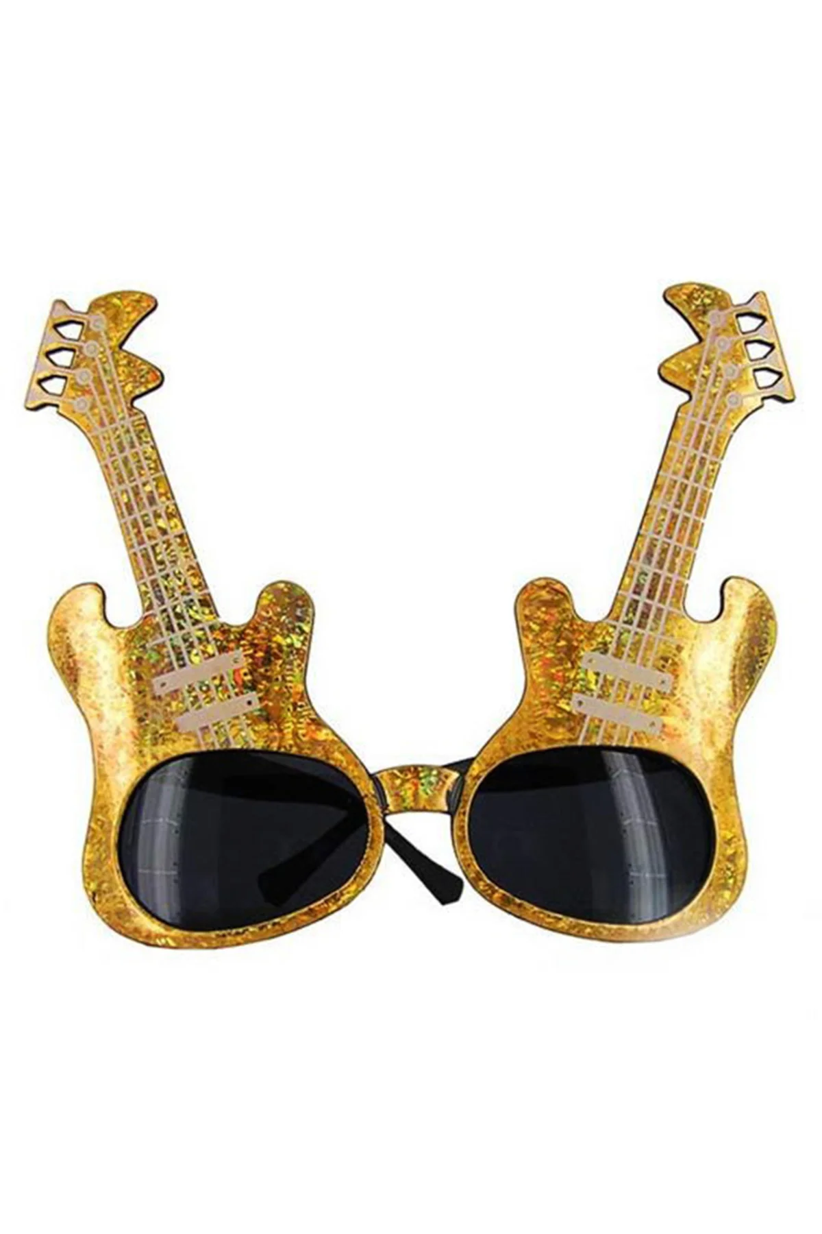 Altın Renk Rockn Roll Gitar Şekilli Parti Gözlüğü 15x15 cm (5060) Altın Renk Rockn Roll Gitar Şekilli Parti Gözlüğü 15x15 cm (5060)