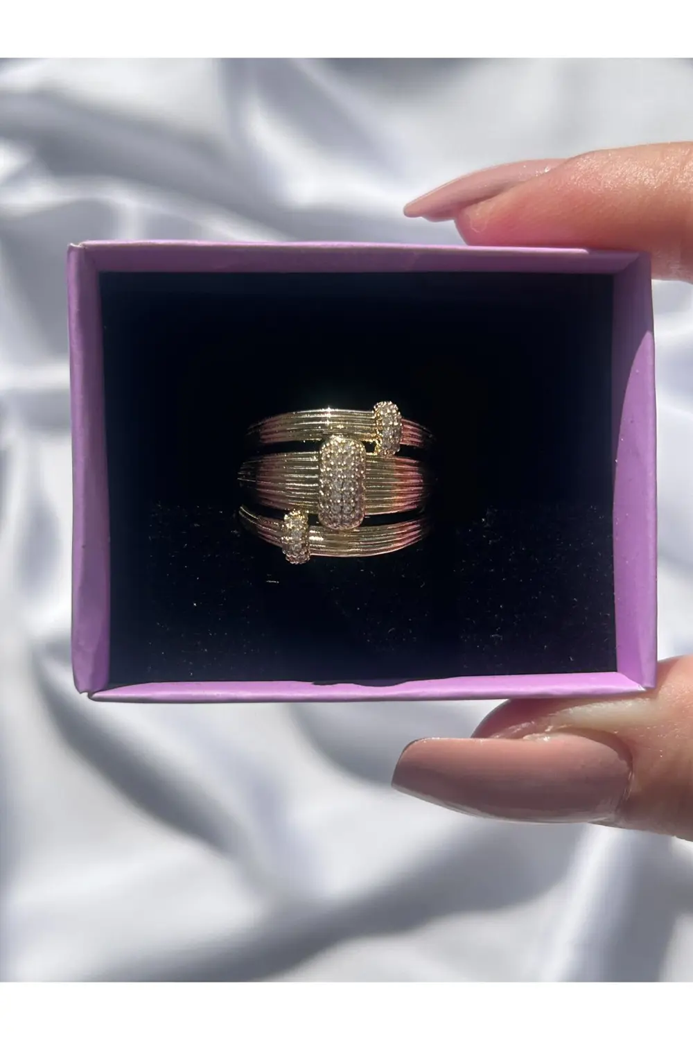 Atelier Emine Altın Renk Sarmal Yüzük