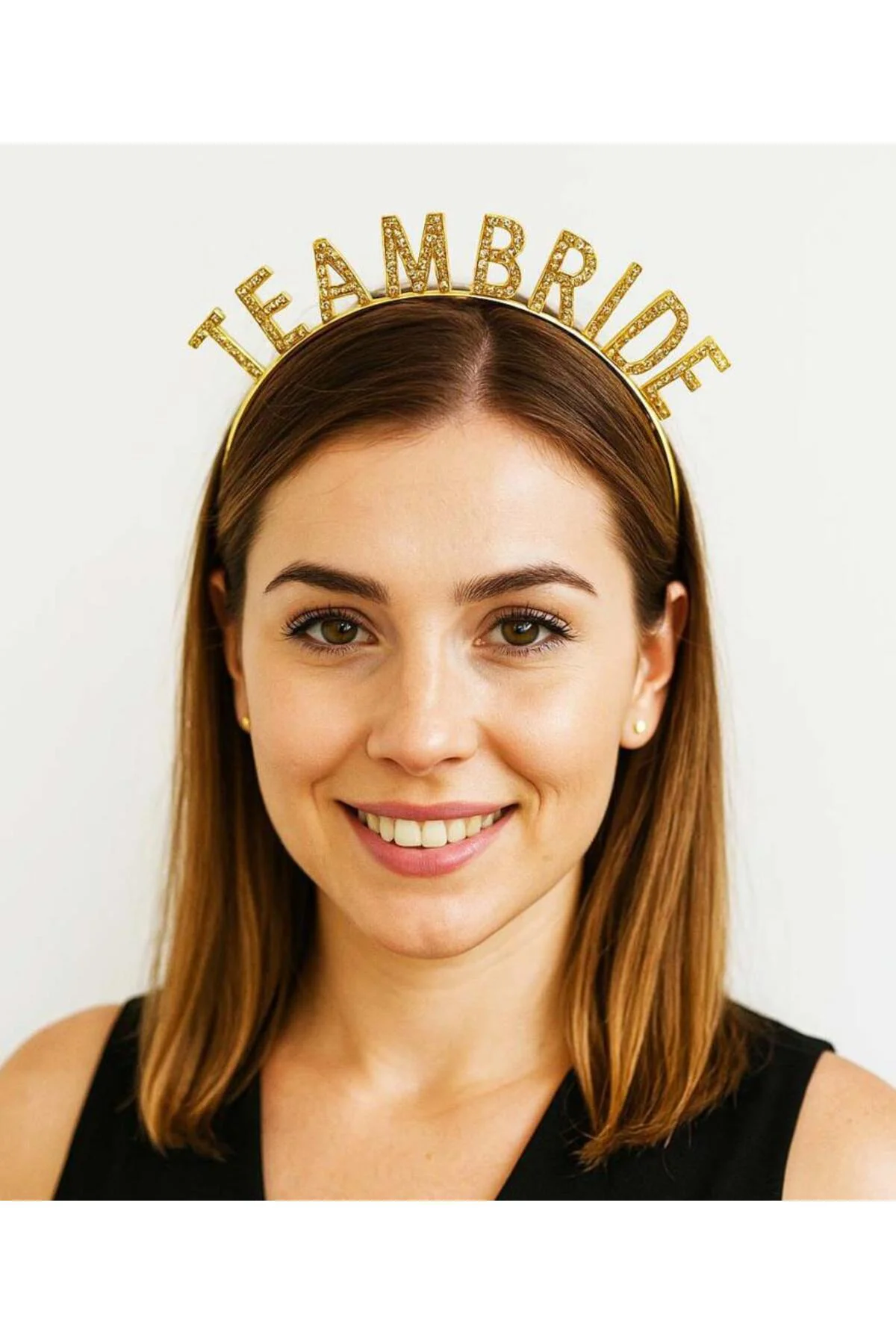Altın Renk Team Bride Taç – Gelin ve Nedime Tacı