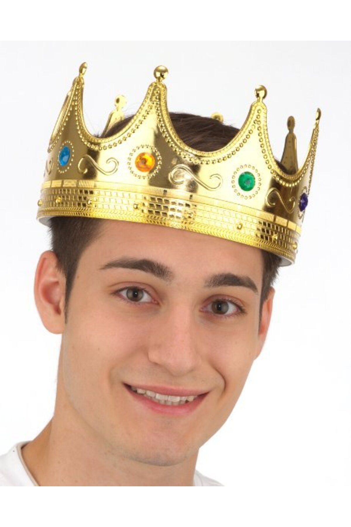 Bd Digital Altın Renk Yetişkin Çocuk Uyumlu Kral Tacı 60 Cm