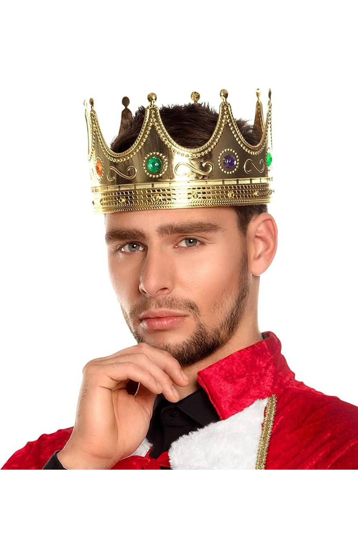 Bd Digital Altın Renk Yetişkin Çocuk Uyumlu Kral Tacı 60 Cm