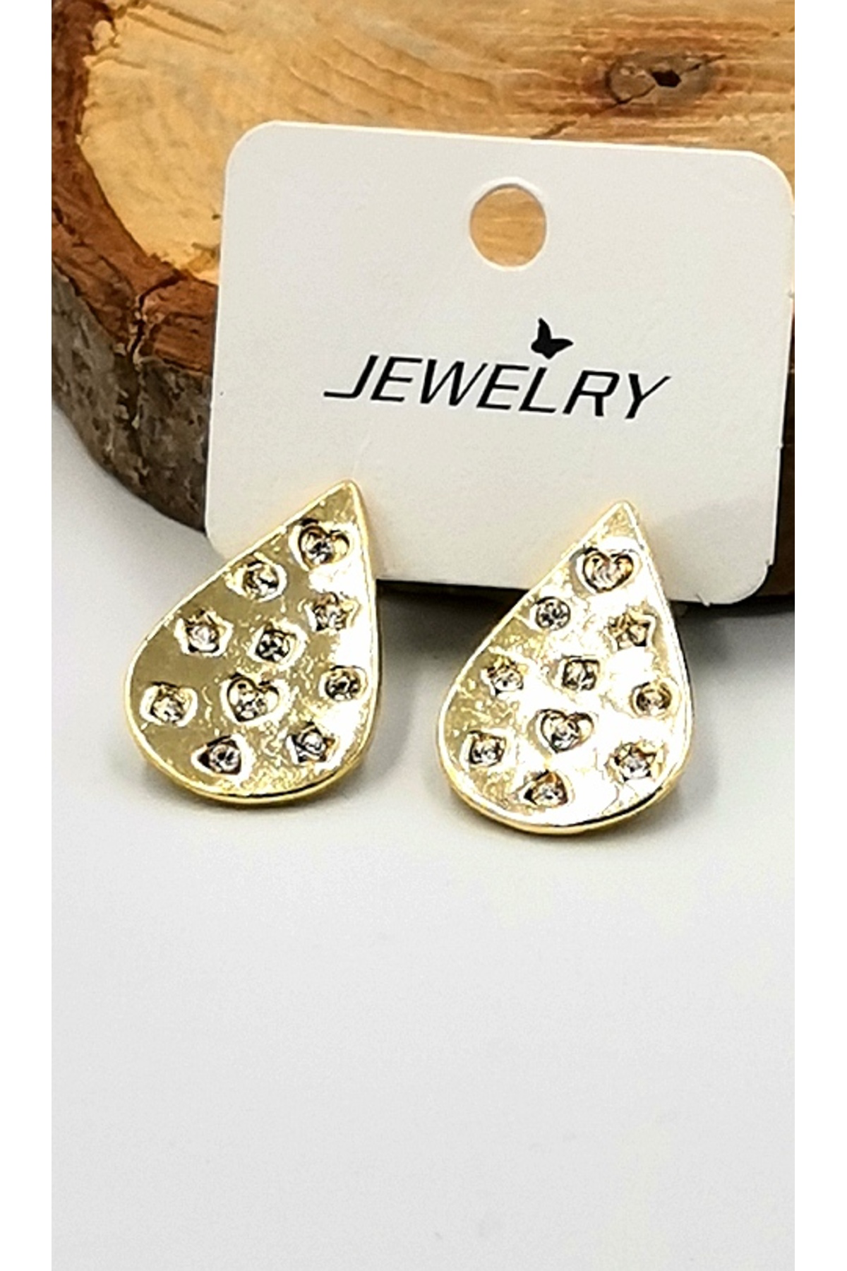 Monalisa Home Altin Sarisi Figürlü Kararmaz Lüks Küpe