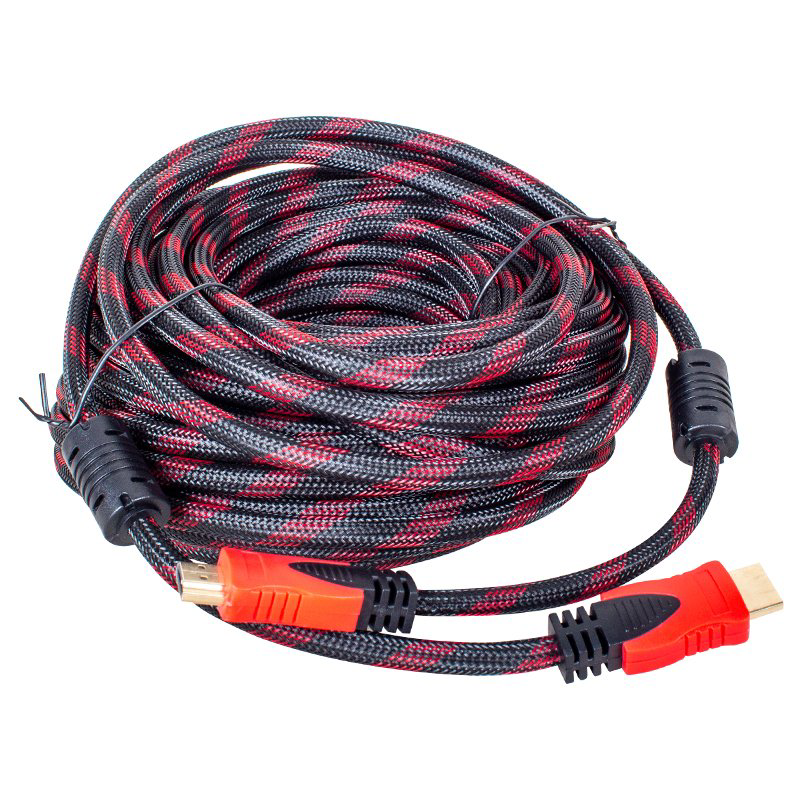 ALTIN UÇLU 24K 1.4V 3D 30 METRE ÖRGÜLÜ POŞETLİ HDMI KABLO (4741)