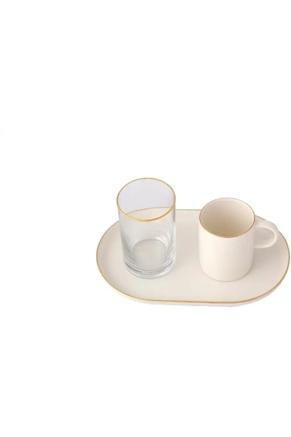 Altın Yaldız Tek Kişilik Kahve&İkram Takımı 3 Parça 1178227
