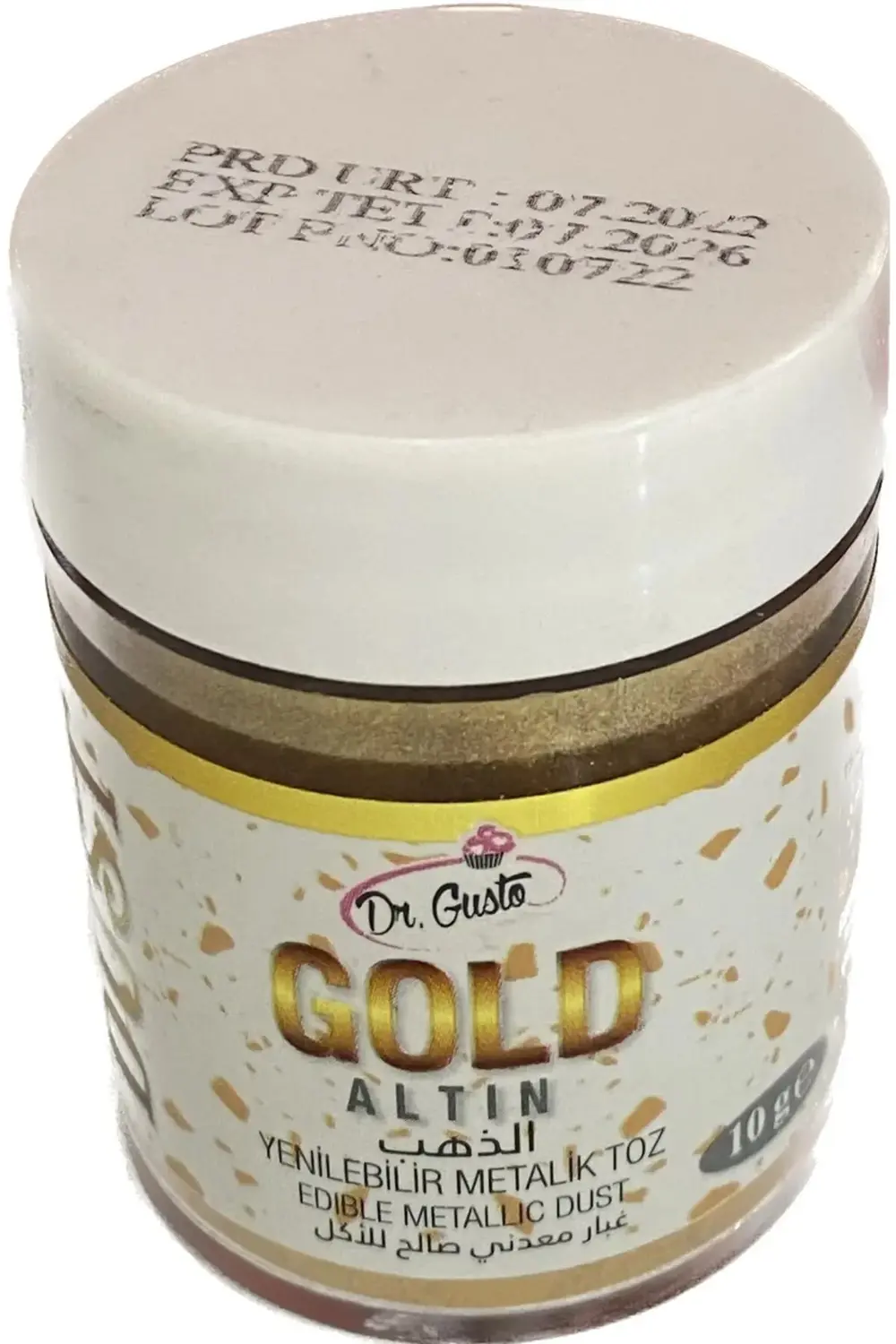 Dr.Gusto Sağlık Ürünleri Altın Yenilebilir Metalik Toz 10 Gr