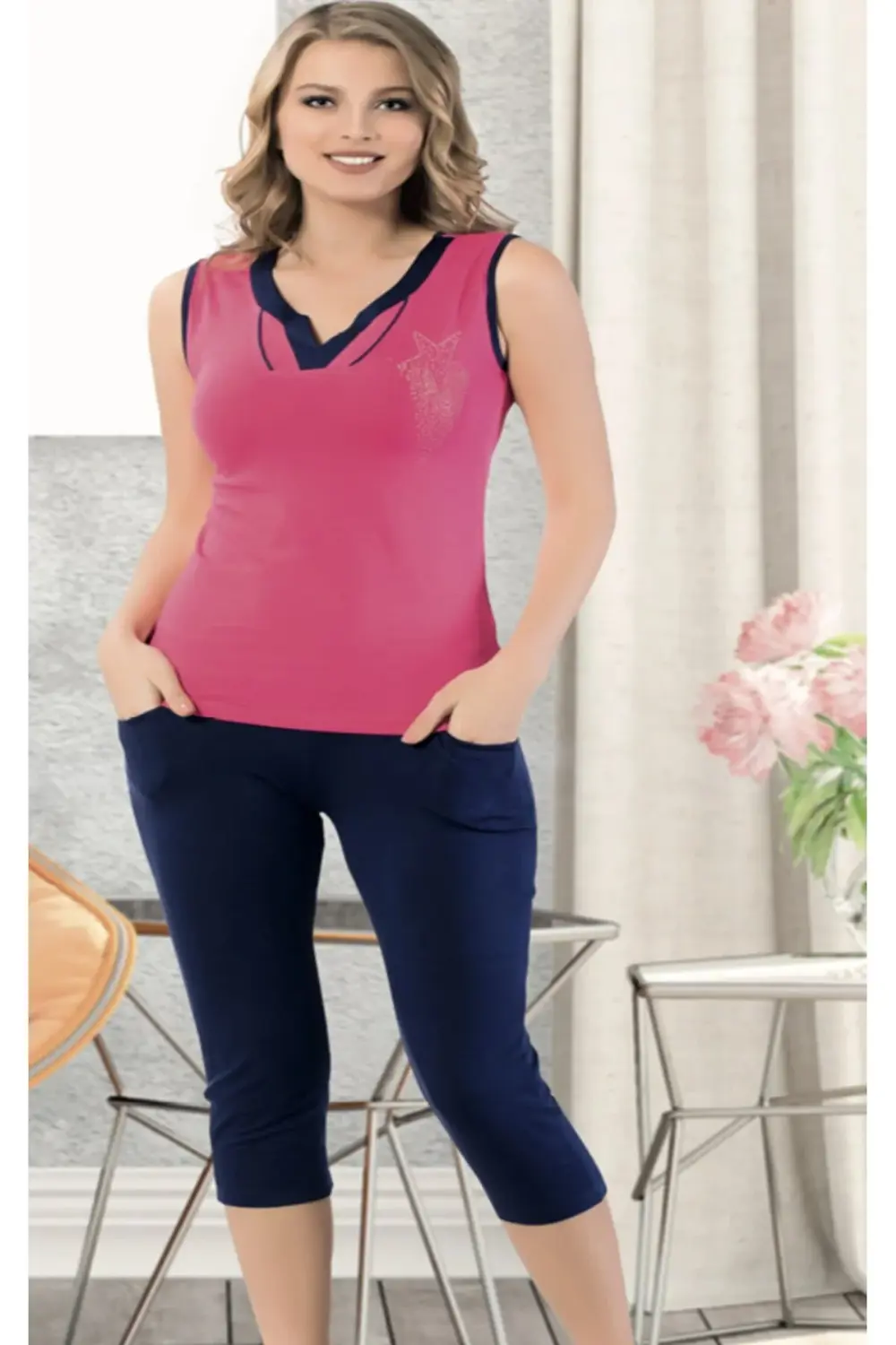 ALTINAY PAMUKLU KUMAŞ KAPRİ TAKIM