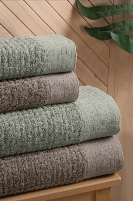 Altınbaşak Bambi Banyo Seti Koyu Bej Yeşil