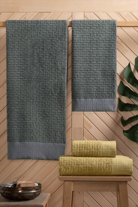 Altınbaşak Bambi Banyo Seti Antrasit Hardal