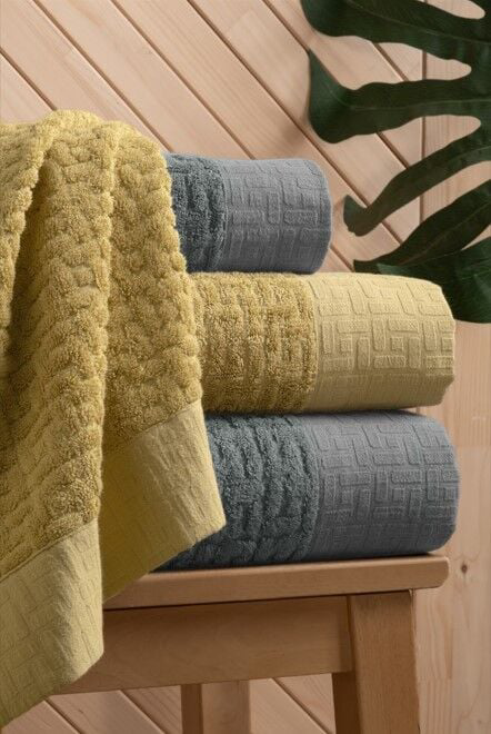 Altınbaşak Bambi Banyo Seti Antrasit Hardal