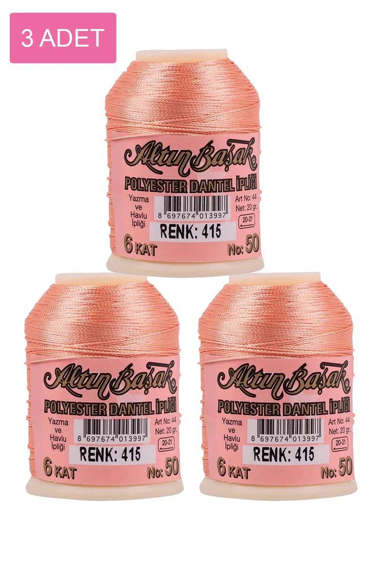 Altınbaşak Oya ve Dantel İpi 3'lü Set – 20 gr No: 415 Royaleks Fiyatı, Yorumları ve Özellikleri