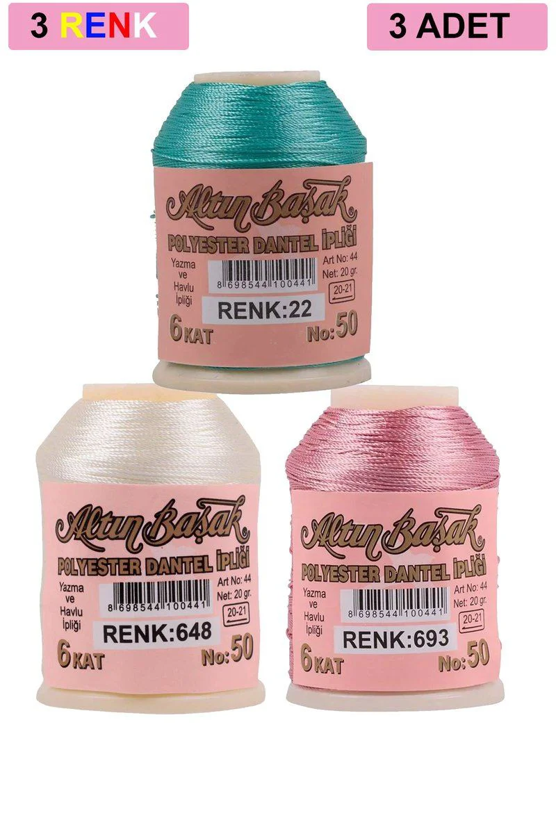 Altınbaşak Oya ve Dantel İpi 20gr (3 Adet) - Royaleks No:648-693-022 | Makro İpi Fiyatı, Yorumları ve Özellikleri
