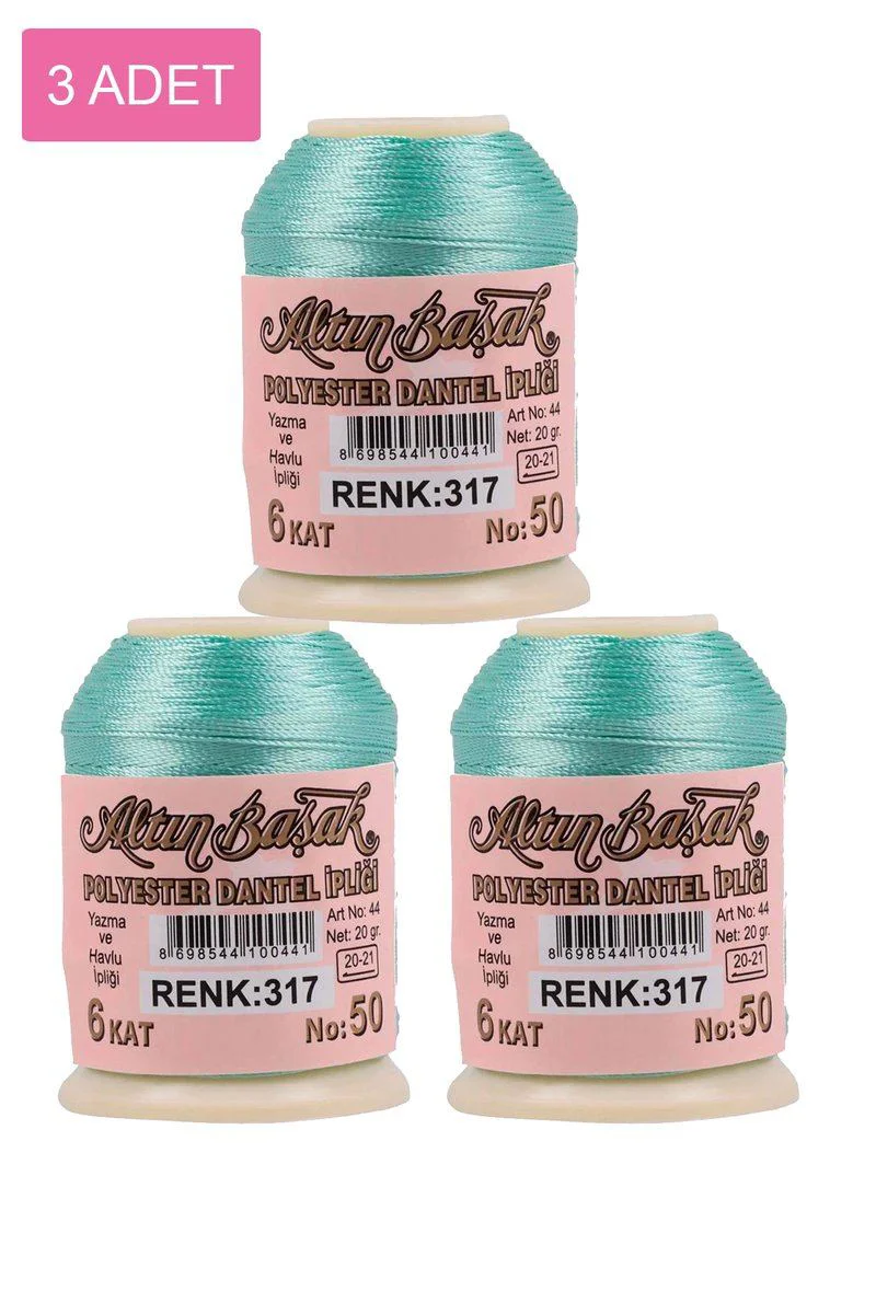 Altınbaşak Oya ve Dantel İpi 3'lü Set – Royaleks No: 317, 20 Gr Fiyatı, Yorumları ve Özellikleri