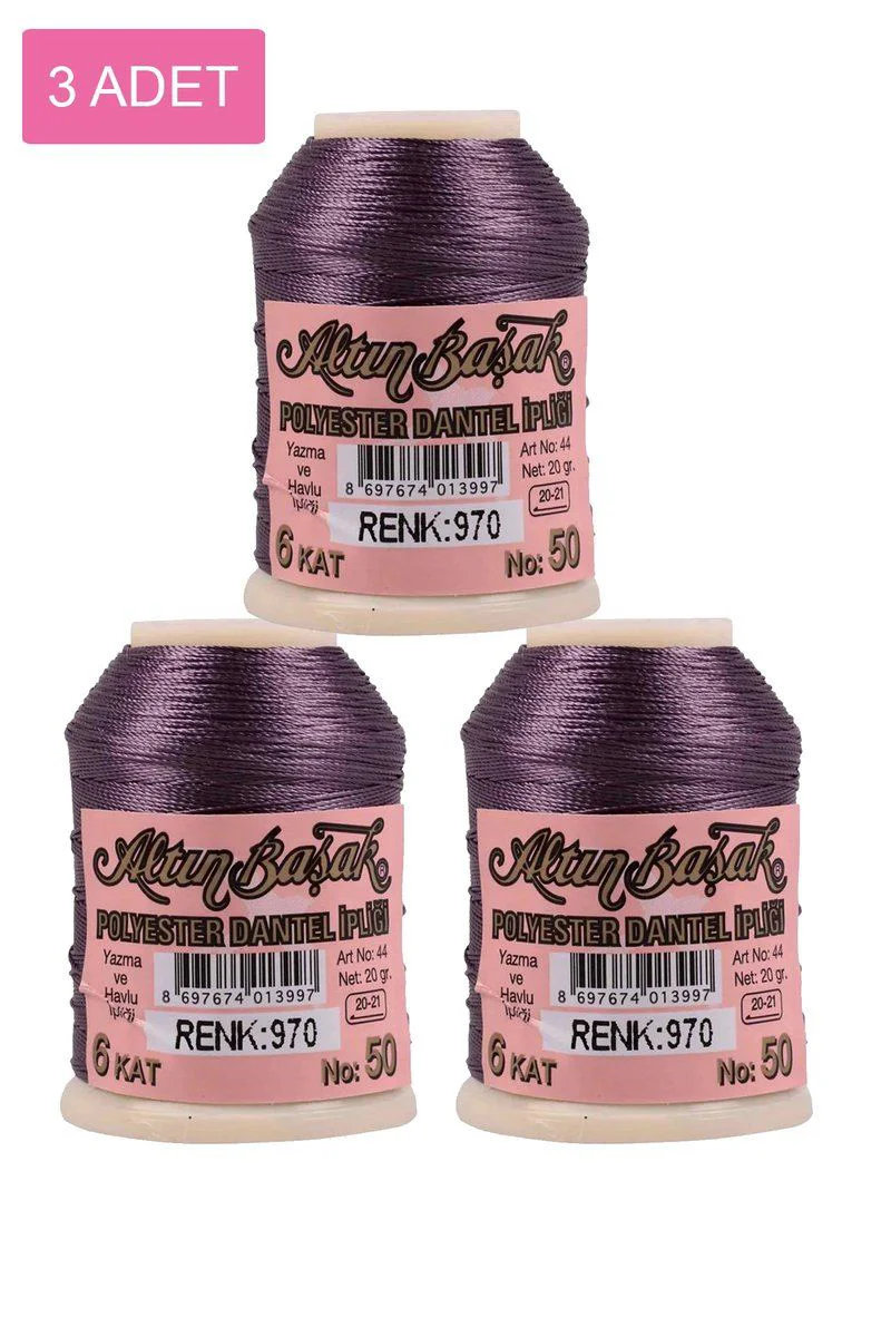 Altınbaşak Oya ve Dantel İpi 3 Adet – Nakış İpi Seti 20 Gr
