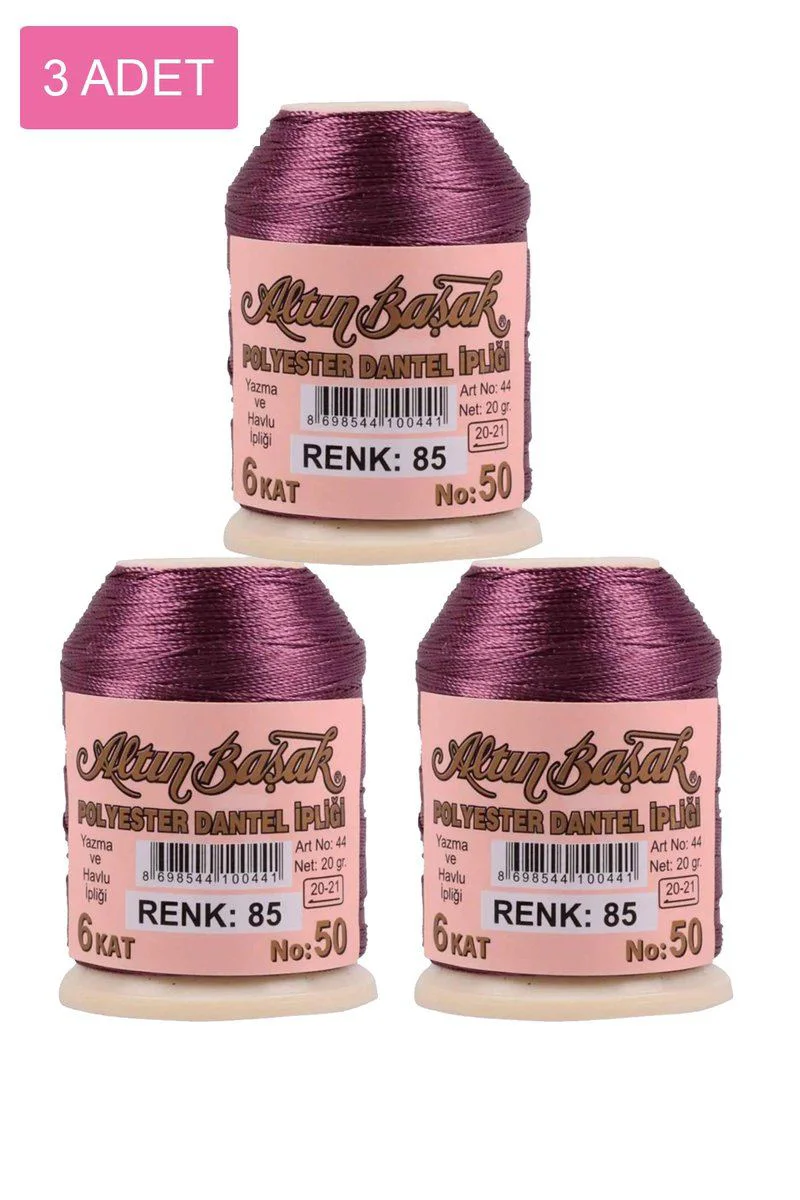 Altınbaşak Oya ve Dantel İpi 3'lü Set - 20 Gr Royaleks No:085 Fiyatı, Yorumları ve Özellikleri