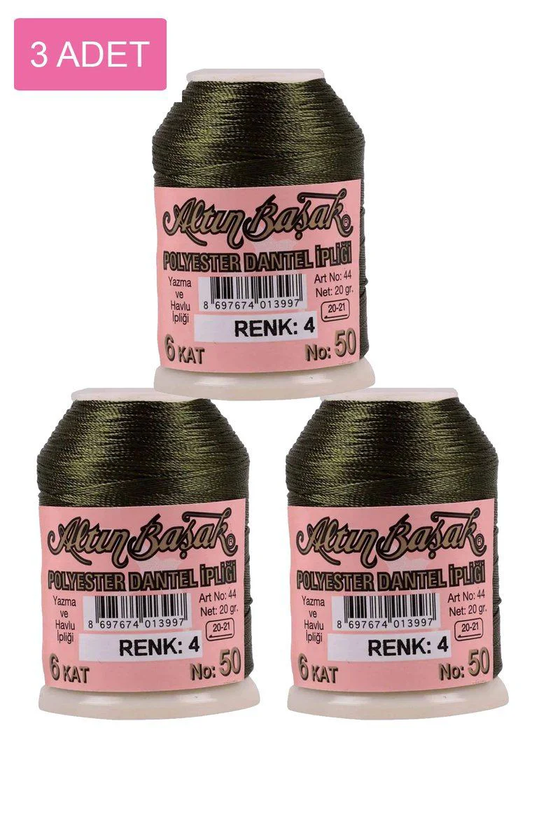 Altınbaşak Oya ve Dantel İpi 3'lü Set – 20 gr Royaleks No: 004 Fiyatı, Yorumları ve Özellikleri