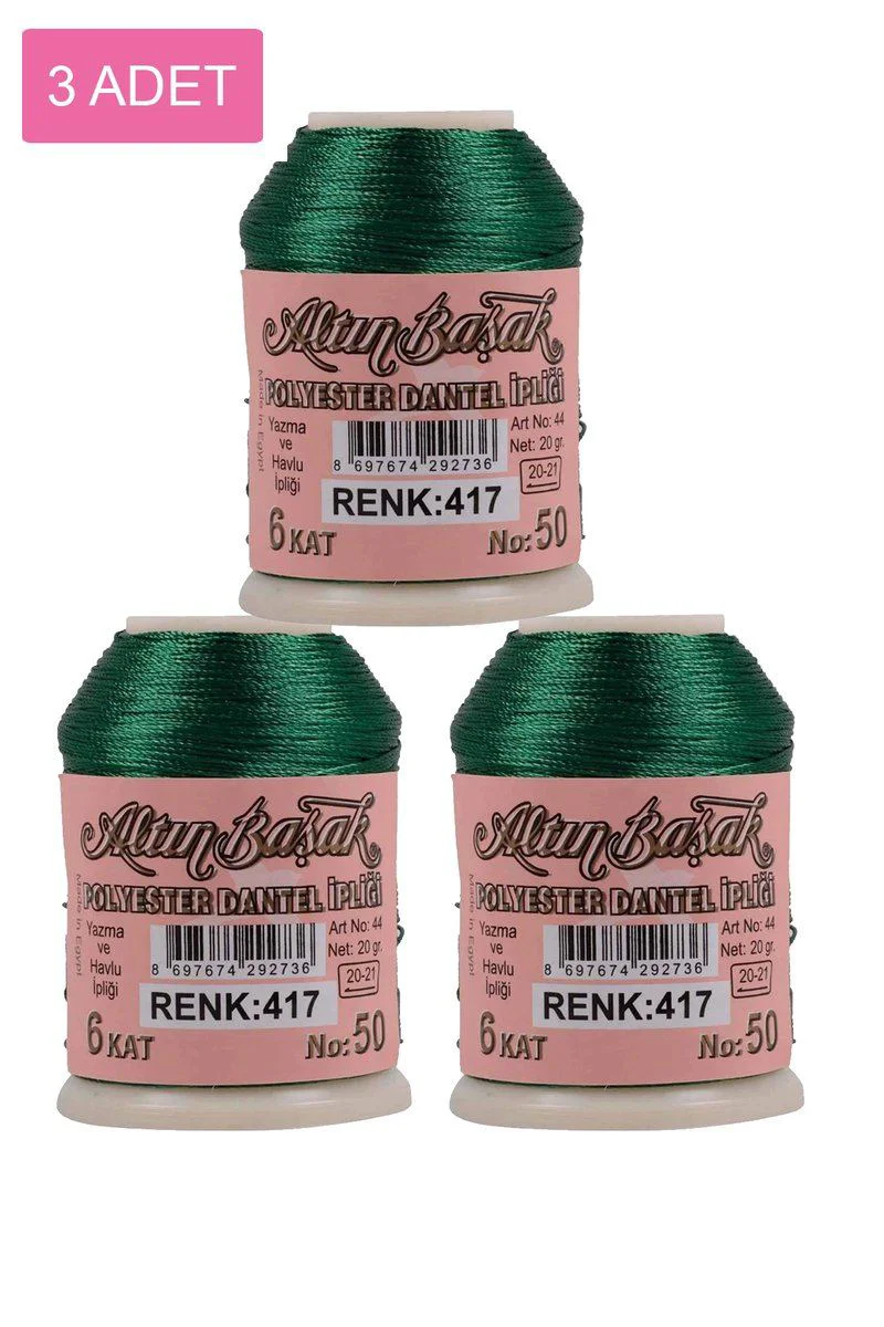 Altınbaşak Oya ve Dantel İpi 3 Adet 20 gr - No: 417 Royaleks
