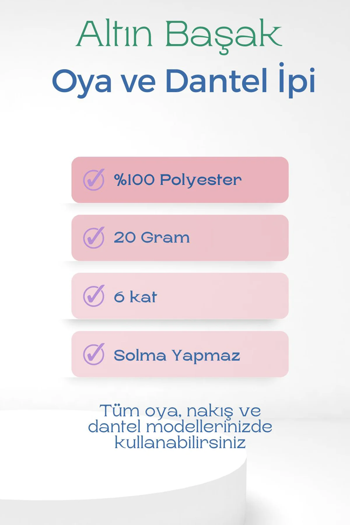Altınbaşak Oya ve Dantel İpi 20 gr - Royaleks - No: 316