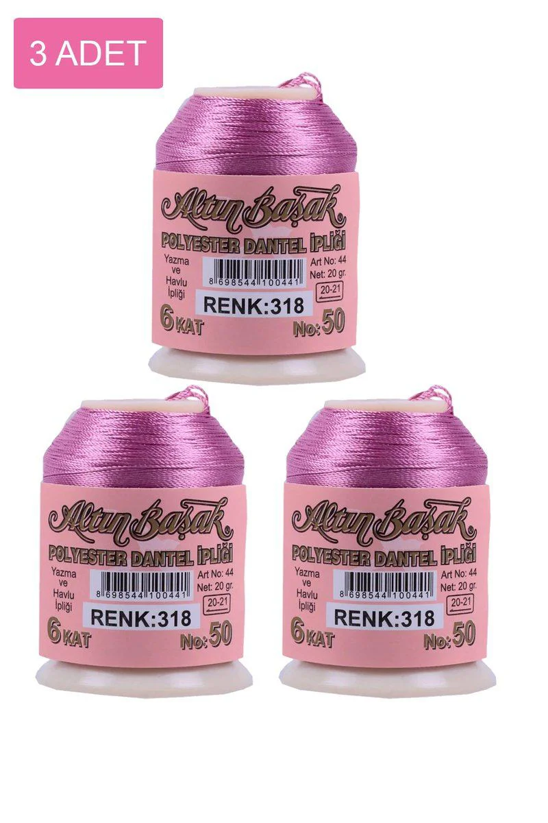 Altınbaşak Oya ve Dantel İpi 3'lü Set - Royaleks No:318, 20 gr Fiyatı, Yorumları ve Özellikleri