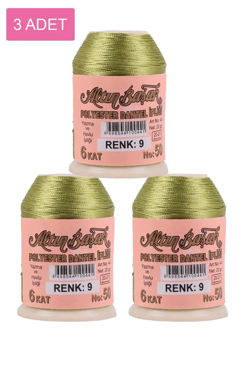 Altınbaşak Oya ve Dantel İpi 3 Adet Set - 20 Gr Royaleks No:009 Fiyatı, Yorumları ve Özellikleri