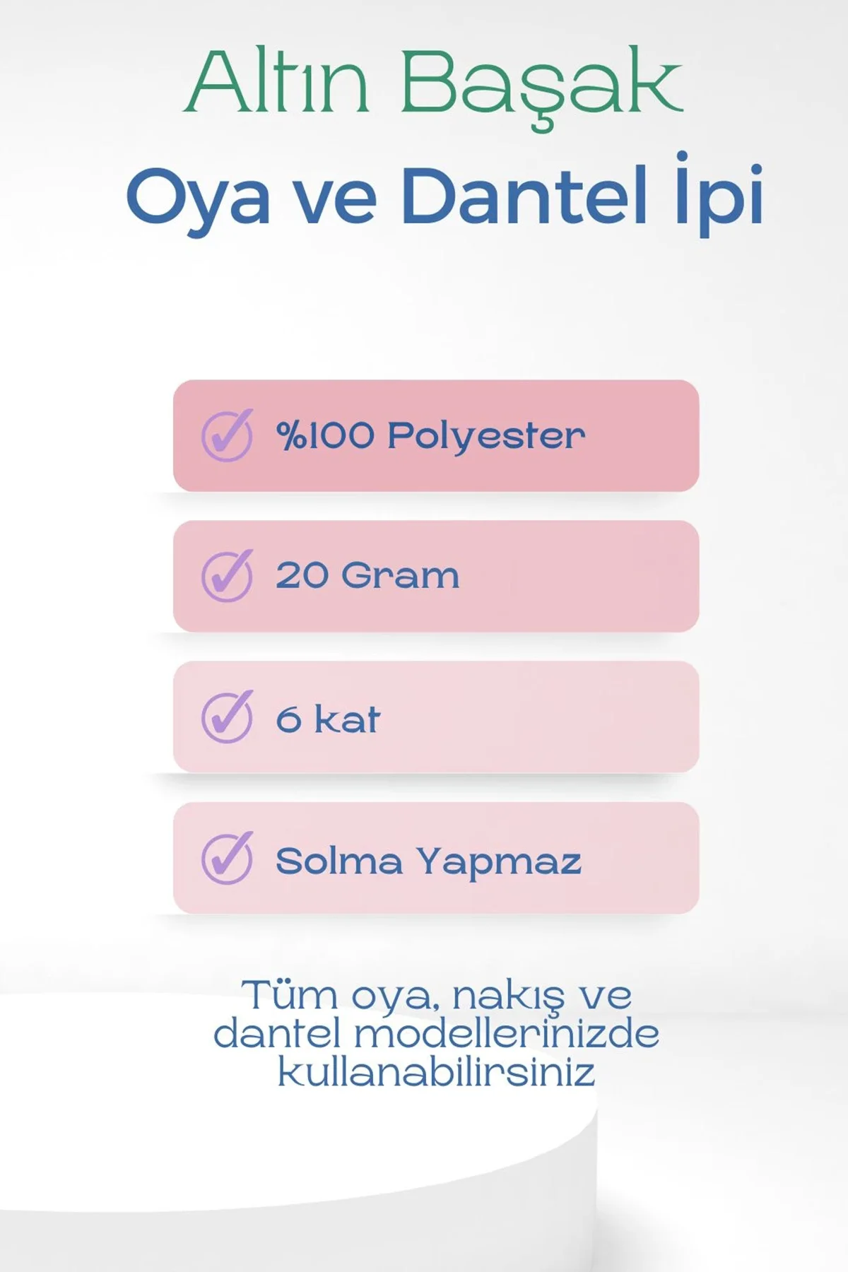 Altınbaşak Oya ve Dantel İpi 20 gr - Royaleks - No: 122