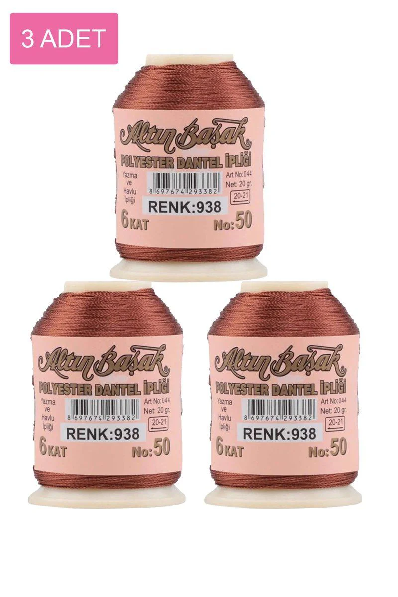 Altınbaşak Oya ve Dantel İpi – 3 Adet 20 gr Royaleks No: 938 Altınbaşak Oya ve Dantel İpi – 3 Adet 20 gr Royaleks No: 938