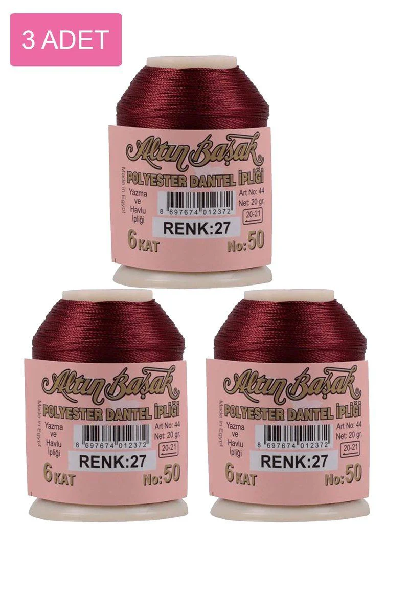 Altınbaşak Oya ve Dantel İpi 3'lü Set – Royaleks No:027 Uyumlu Altınbaşak Oya ve Dantel İpi 3'lü Set – Royaleks No:027 Uyumlu