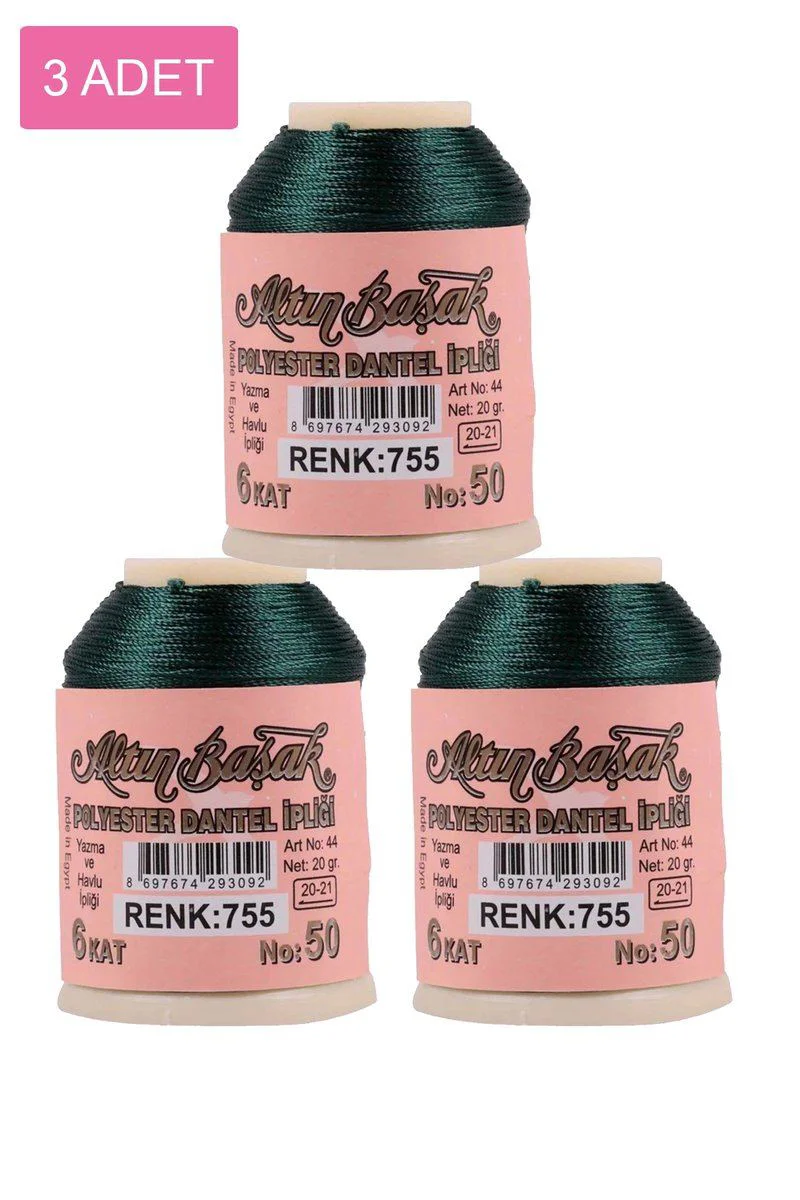 Altınbaşak Oya ve Dantel İpi 3'lü Set – 20 gr Royaleks No:755 Fiyatı, Yorumları ve Özellikleri
