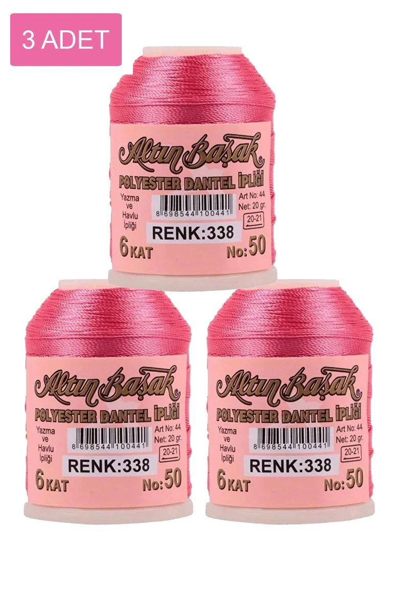 Altınbaşak Oya ve Dantel İpi 3'lü Set – 20 gr No: 338, Royaleks Kalitesinde Fiyatı, Yorumları ve Özellikleri