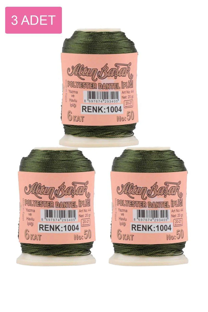 Altınbaşak Oya ve Dantel İpi 3'lü Set – 20 Gr, No: 1004, Royaleks Kalitesinde Fiyatı, Yorumları ve Özellikleri
