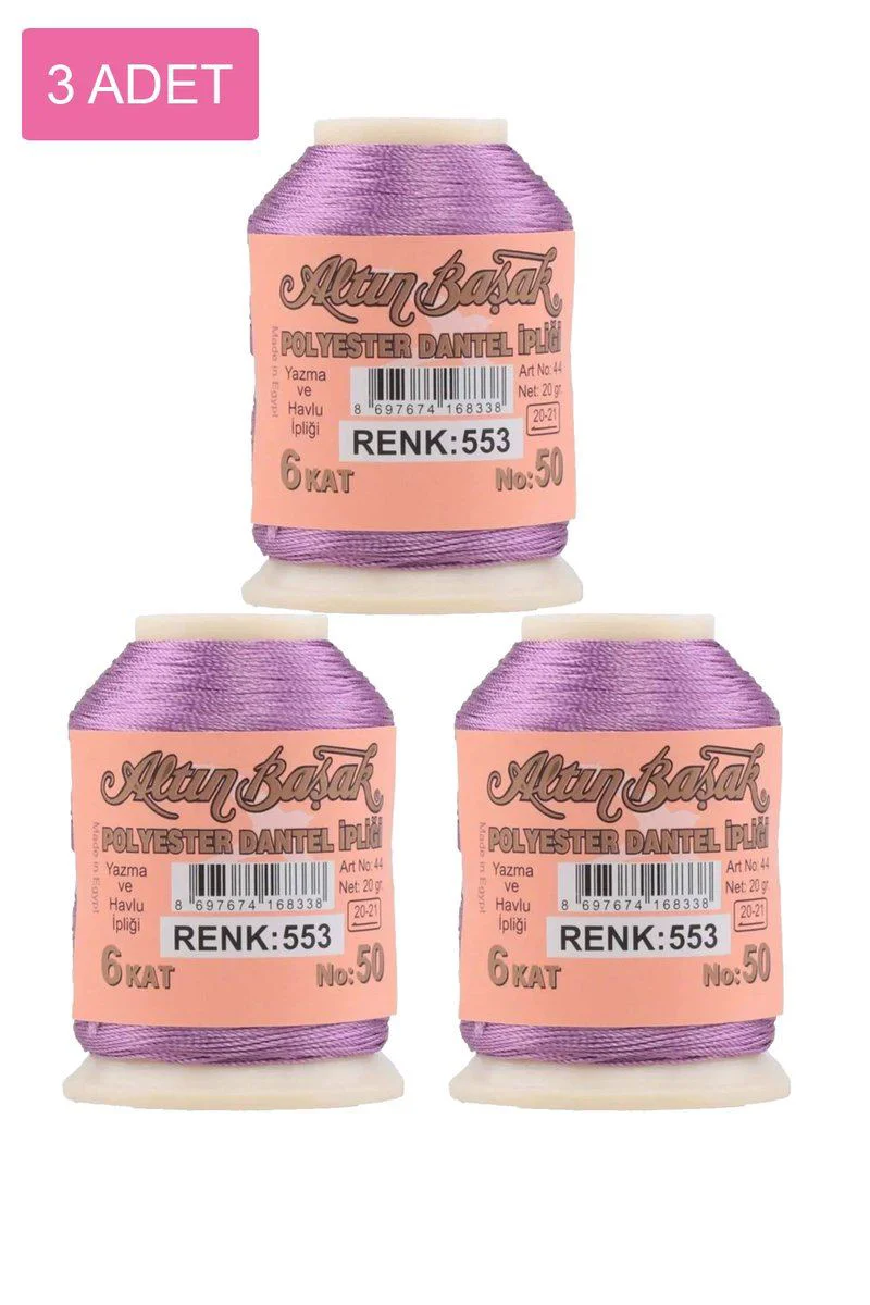 Altınbaşak Oya ve Dantel İpi 3 Adet – 20 Gr No: 553 Fiyatı, Yorumları ve Özellikleri