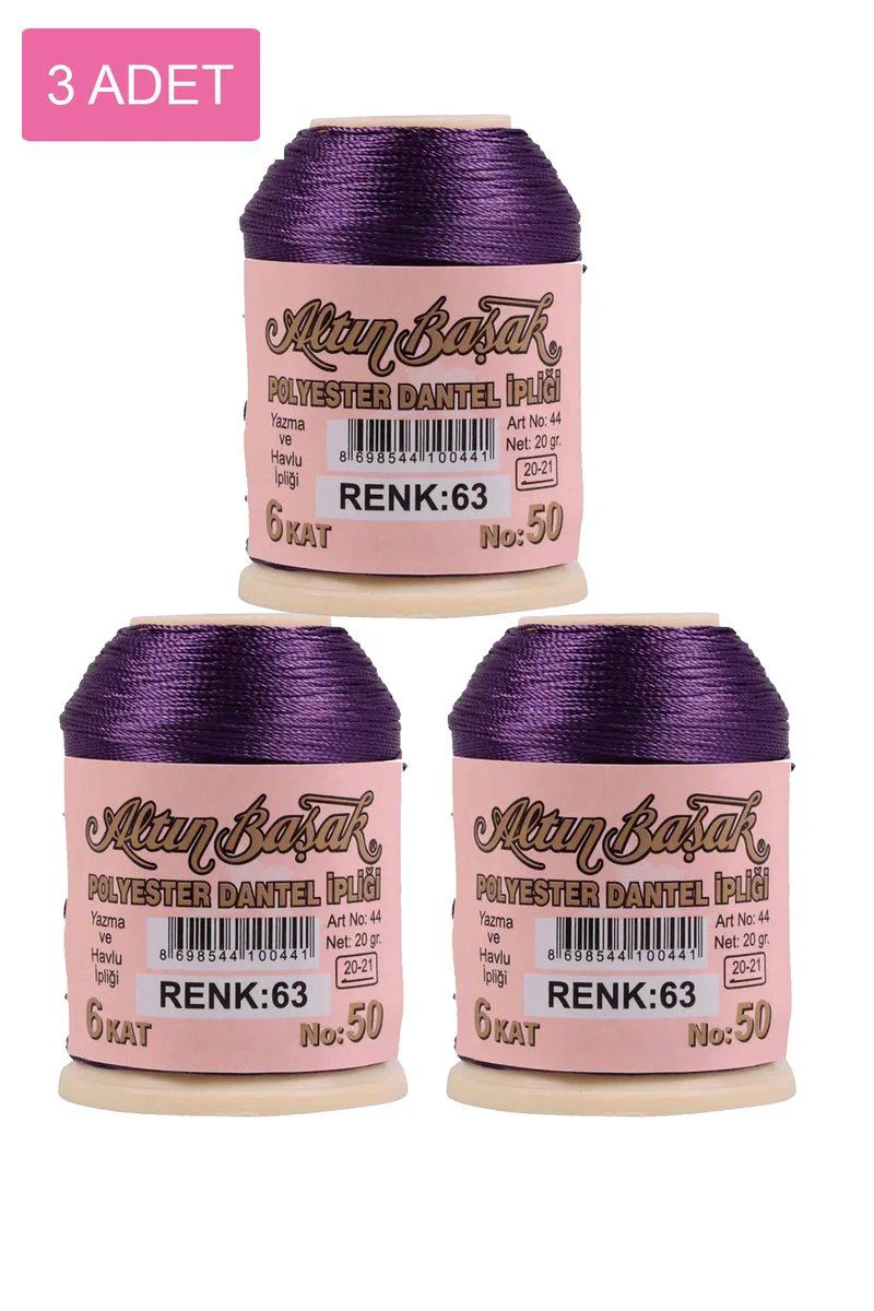 Altınbaşak Oya ve Dantel İpi – 3 Adet 20 gr Royaleks No: 063 Altınbaşak Oya ve Dantel İpi – 3 Adet 20 gr Royaleks No: 063