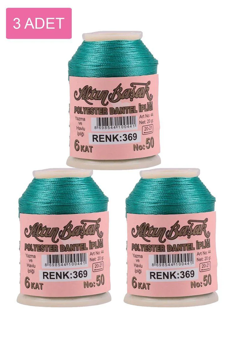 Altınbaşak Oya ve Dantel İpi 3'lü Set – 20 gr Royaleks No: 369 Fiyatı, Yorumları ve Özellikleri
