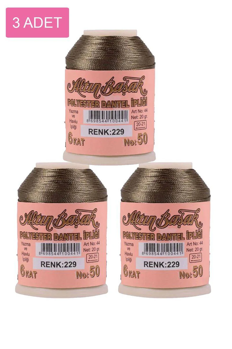 Altınbaşak Oya ve Dantel İpi 3'lü Set – 20 Gr Royaleks No: 229 Fiyatı, Yorumları ve Özellikleri