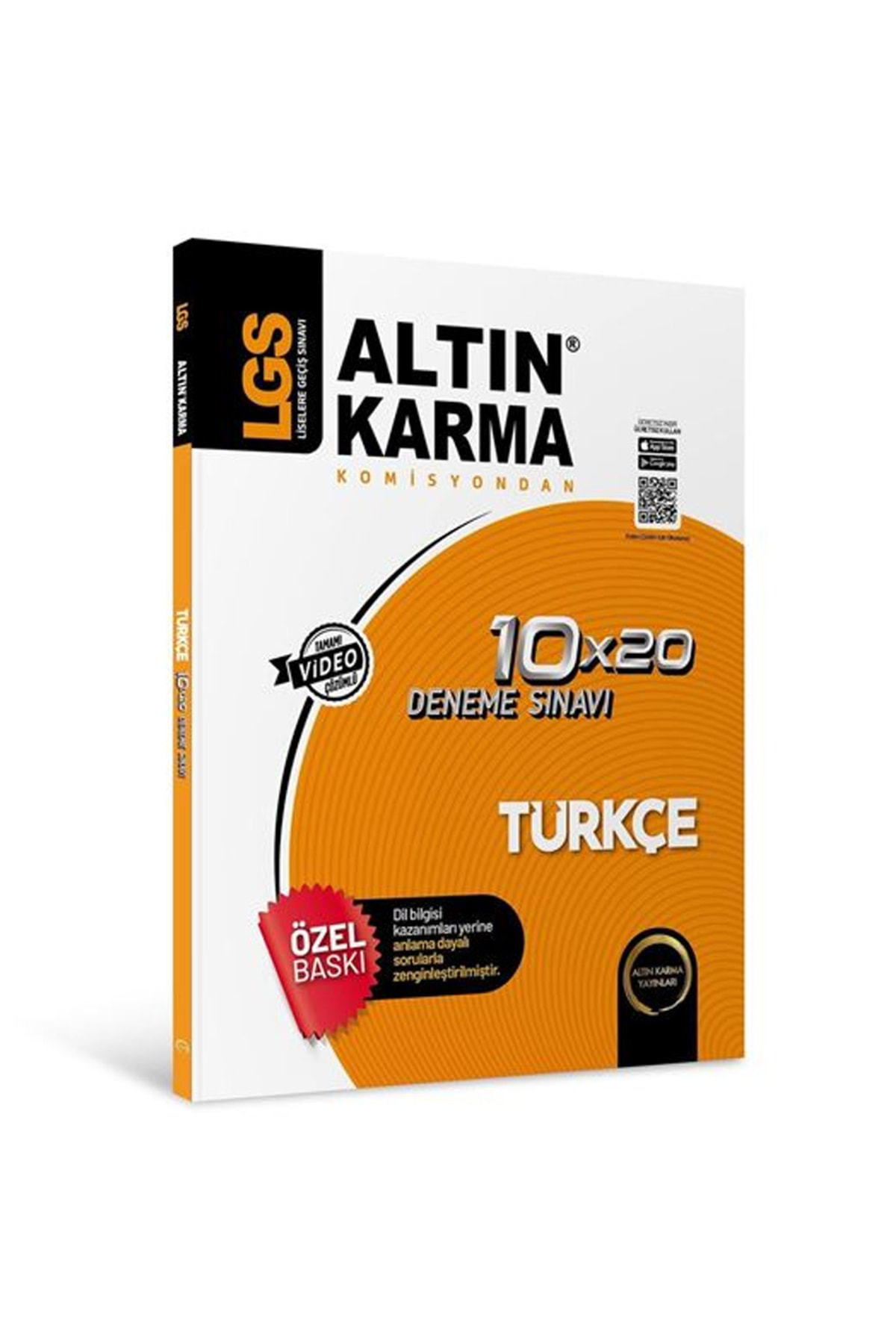 AltınKarma LGS Türkçe 10x20 Branş Deneme Altın Karma
